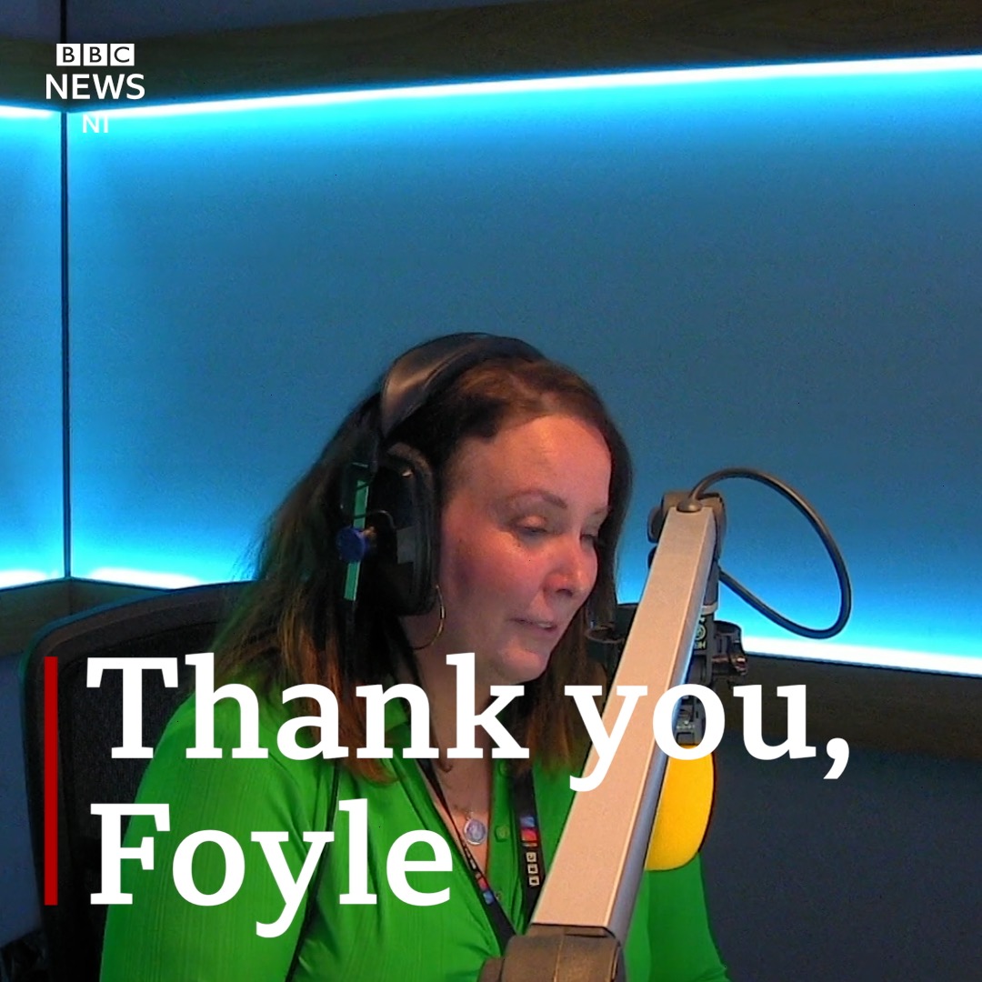 "The biggest thing we want to say is thank you." Presenter Elaine McGee signs off the BBC Radio Foyle Breakfast Show for final time. Listen back with BBC Sounds: