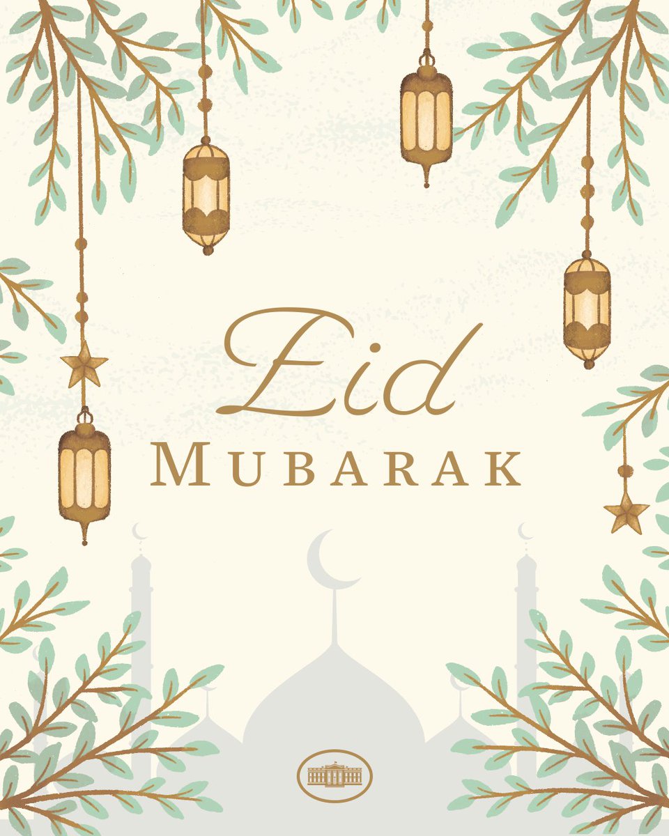 As the month of Ramadan comes to a close, Jill and I send our warmest greetings to Muslims celebrating Eid al-Fitr in the United States and across the world. We wish you a joyous holiday filled with community and compassion. Eid Mubarak!
