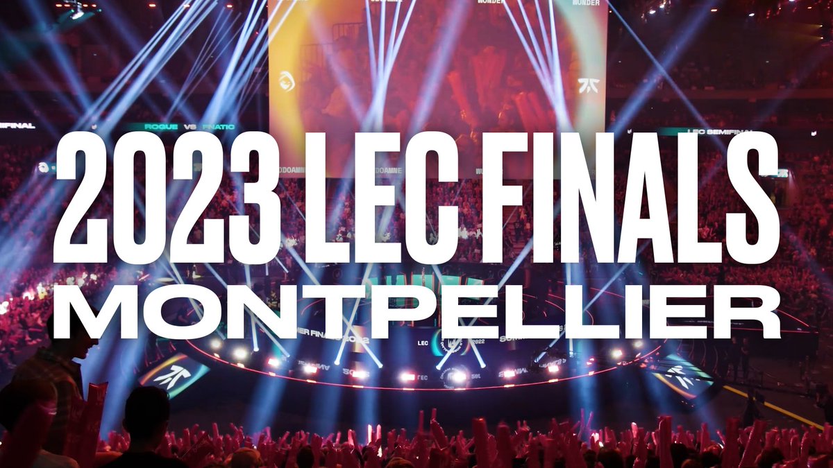 We're headed to Montpellier Occitanie for the 2023 #LEC Season Finals! 🇫🇷 Get your tickets on June 19!