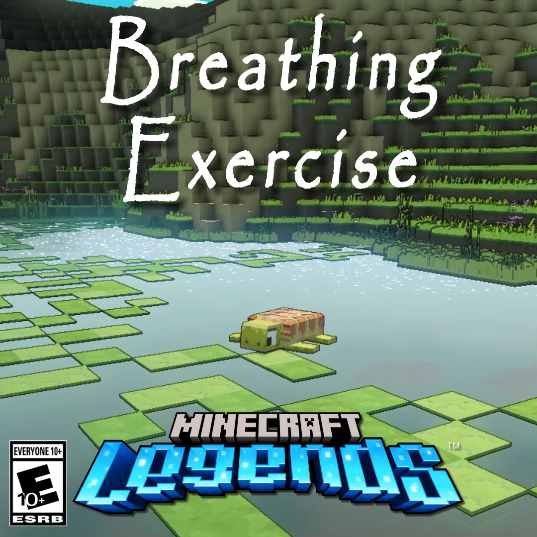 take a breather with us and some of these friendly and very adorable Minecraft Legends mobs--HEY WAIT A MINUTE