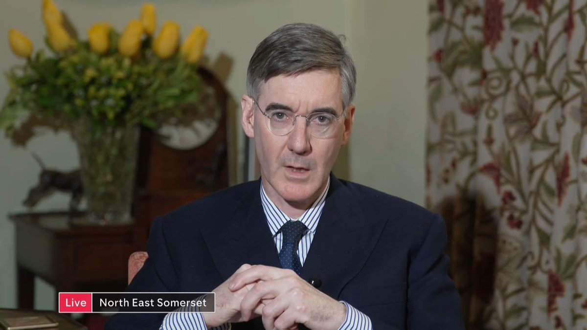 "It's a mistake to have allowed him to resign." Former Conservative Cabinet Minister Jacob Rees-Mogg tells Matt Frei that Dominic Raab should not have resigned over an investigation into bullying - saying people in office need “backbone."