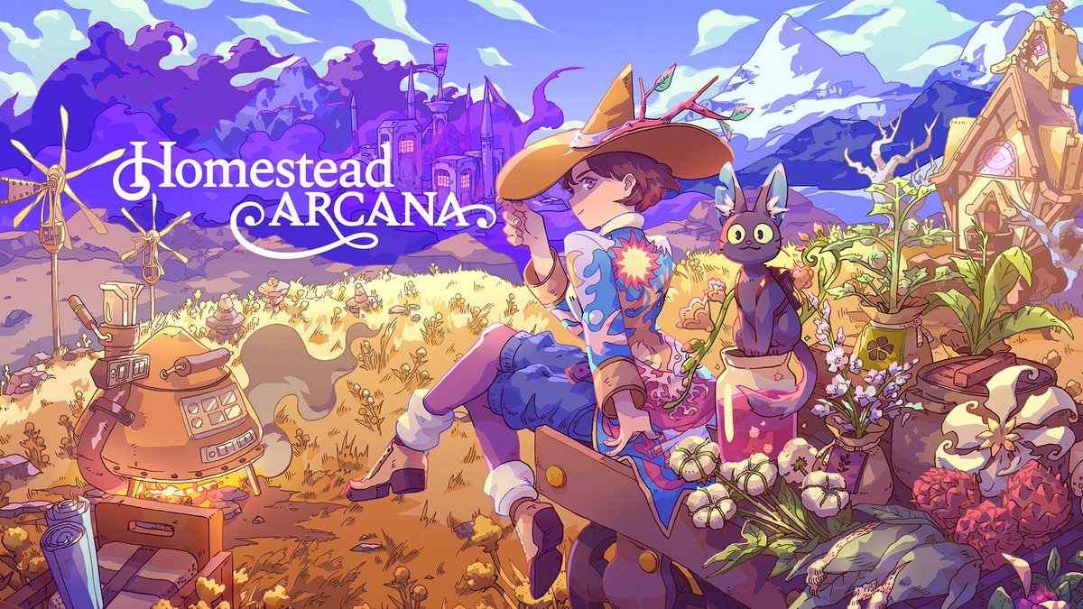 Have you always wanted to be a little witch with my voice and an adorable talking familiar, building a cozy magic homestead and tending your farm? Well I can finally say I’m The Kid in Serenity Forge’s Homestead Arcana, out today!!!
