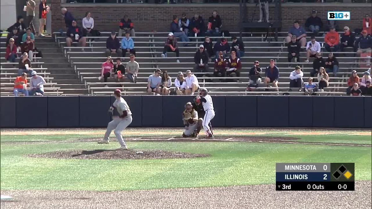B4 | Bats hot 🔥 @coltin_quags05 hits the second two-run blast of the inning! #Illini 4, Minnesota 0