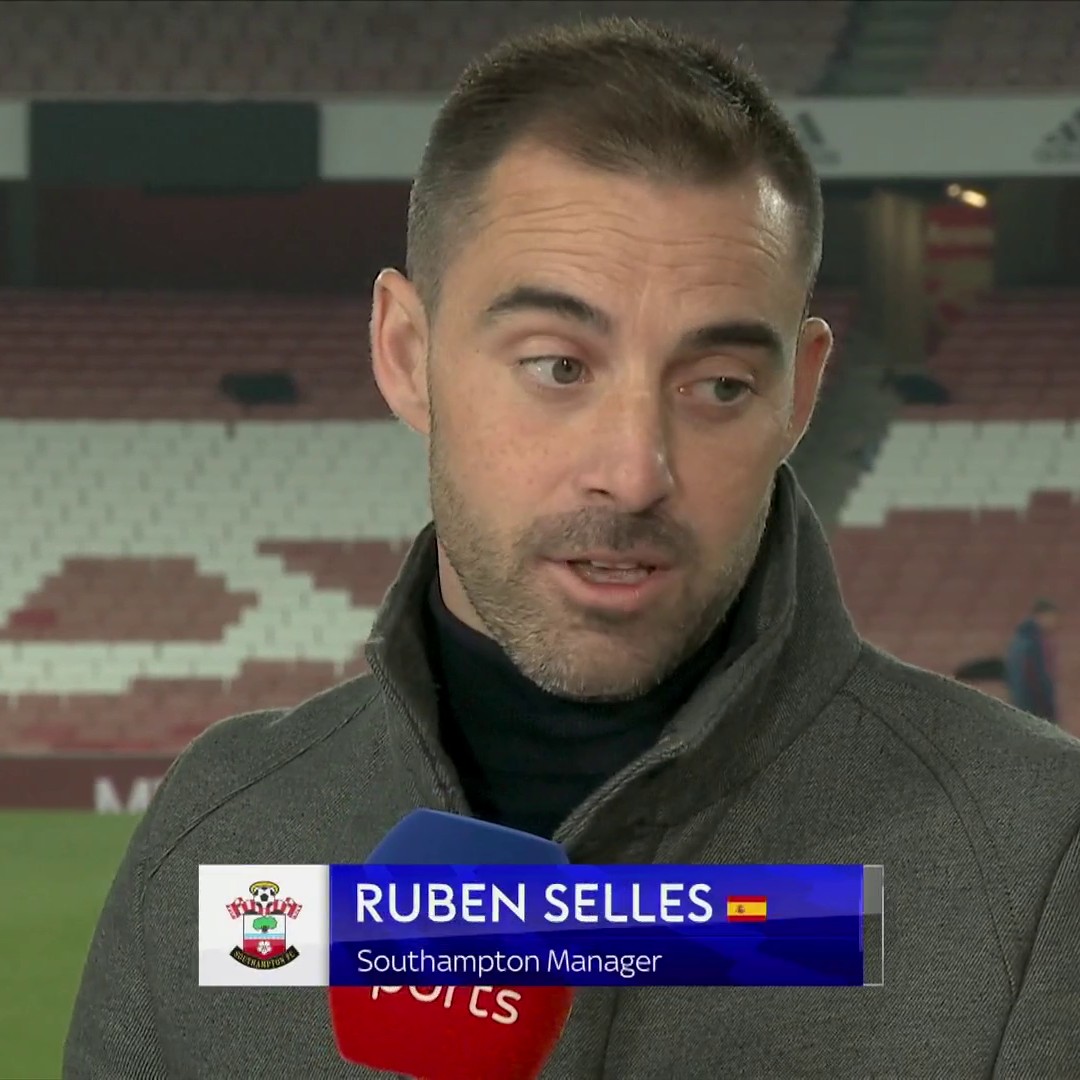 🗣️ "We came here to show that we're still a team that's alive. I think we did it." Ruben Selles says he is proud of his teams work and that they showed character against Arsenal.