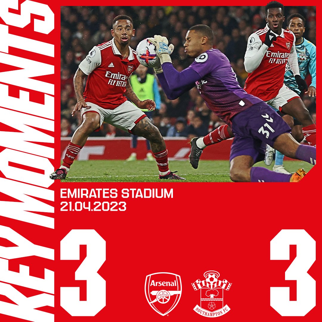 All the key moments from a dramatic evening at Emirates Stadium