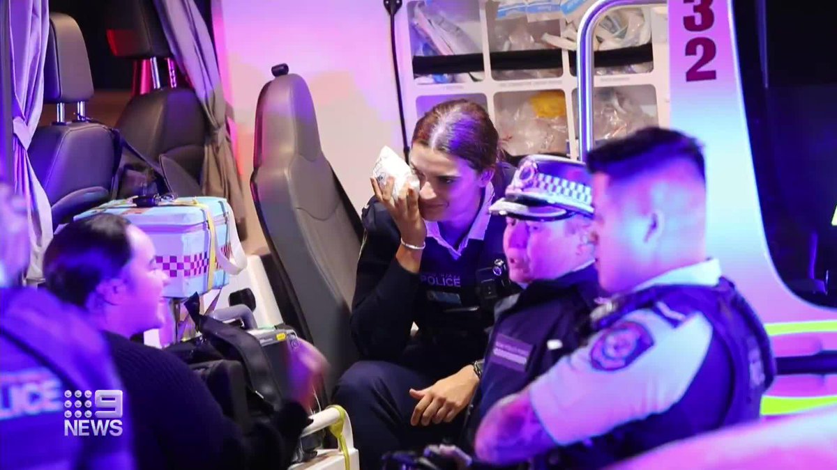 A female police officer has been taken to hospital after being punched in the face at Sydenham, in Sydney's inner-west. Alexander Heinke #9News