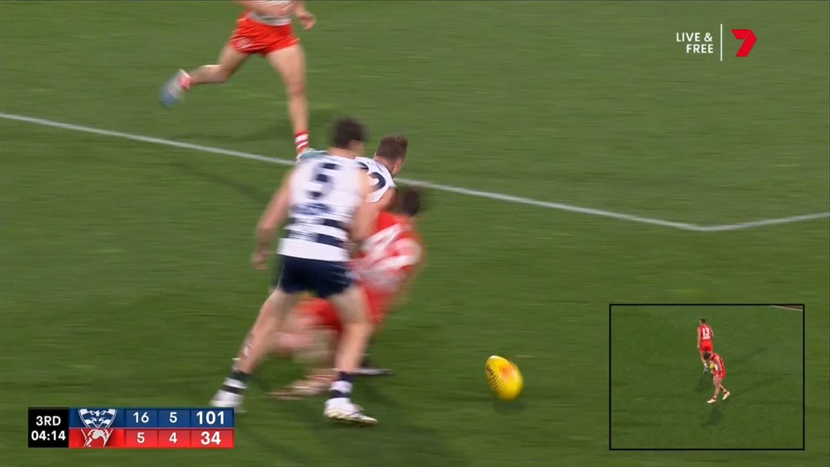Is Mitch Duncan in trouble for this? #AFLCatsSwans