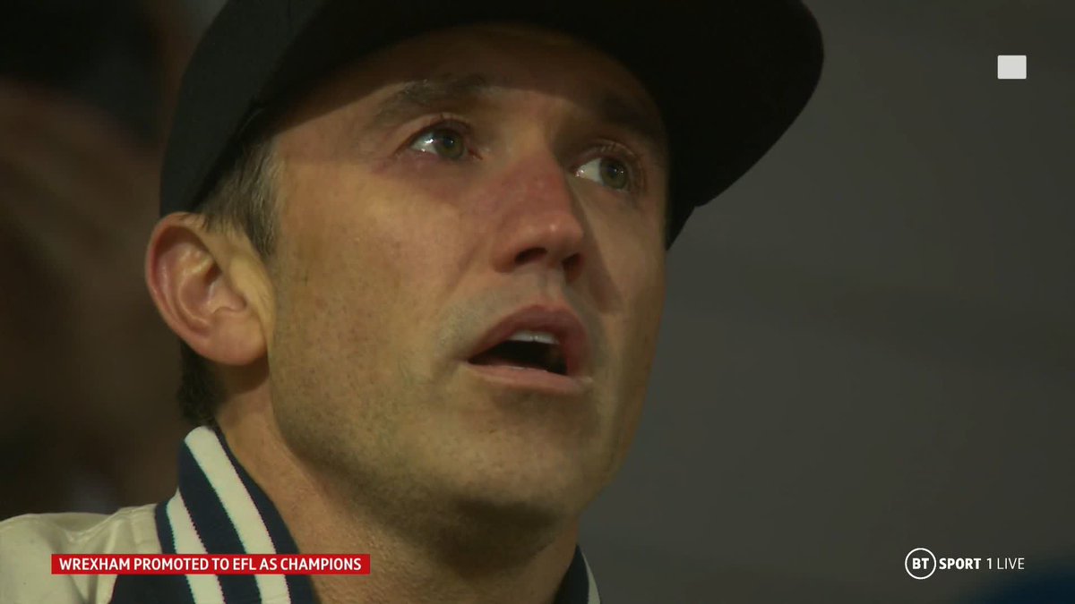 ๐ฅฒ Ryan Reynolds and Rob Mac in tears watching their Wrexham AFC seal promotion