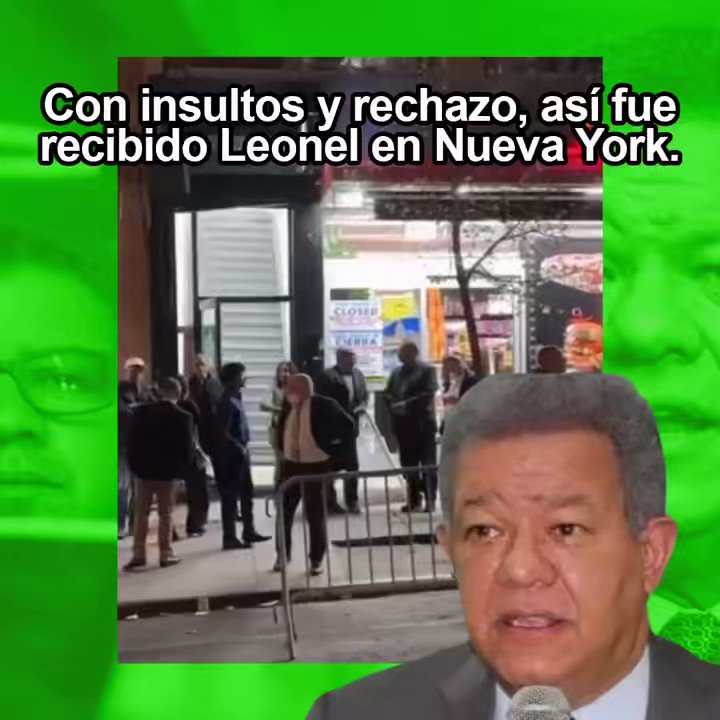 Leonel no debe salir de RD, dónde quiera que va pibe a los dominicanos a pasar vergüenza #LeonelEnNY 🤮