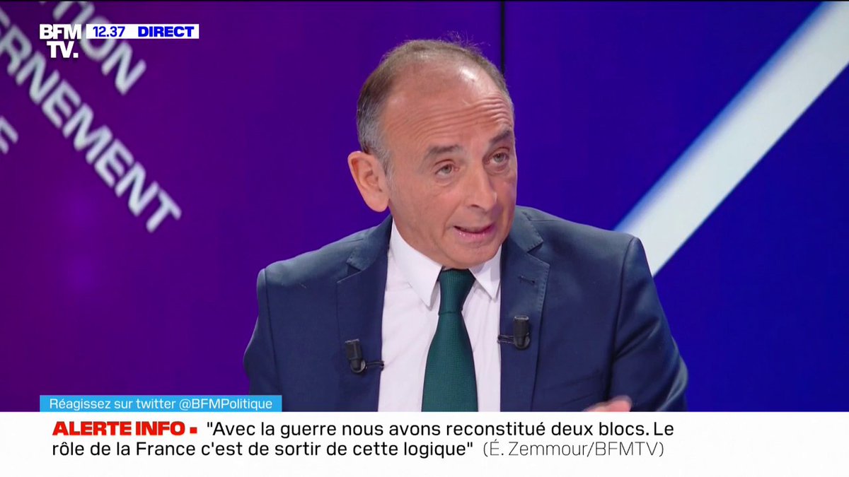 🚨🇫🇷FLASH - "Oui, il fallait percuter le scooter." Éric Zemmour donne raison aux policiers ayant percuté les trois mineurs âgés de 13, 14 et 17 ans à #Paris, le 13 avril dernier.