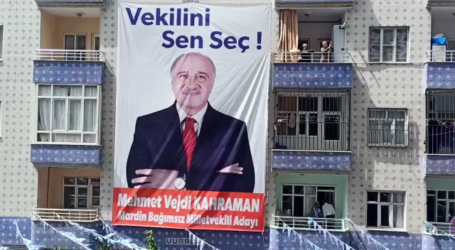 Kızıltepe seçim koordinasyon merkezi açılışına halkımızın yoğun katılımı için şükranlarımı sunuyorum.