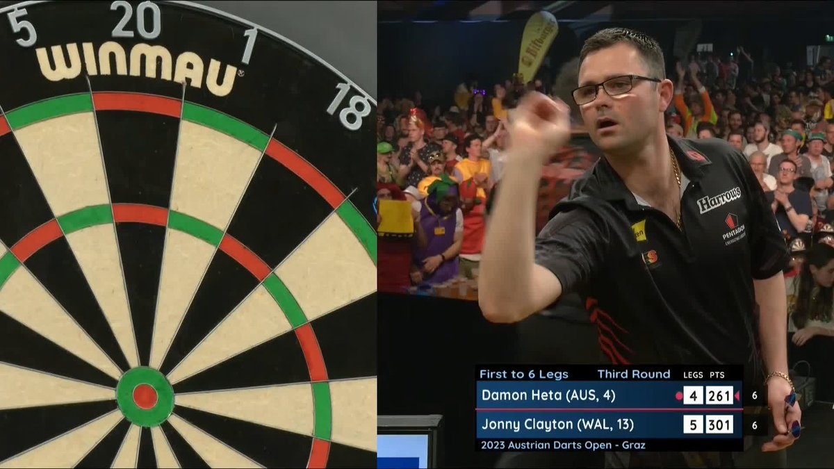 CLAYTON WINS IT IN STYLE! ๐ด๓ ง๓ ข๓ ท๓ ฌ๓ ณ๓ ฟ Jonny Clayton punishes Damon Heta, who plays the probabilities, allowing the Welshman to take out a monumental 161 finish to win the match! ๐ Dirk van Duijvenbode v Joe Cullen ๐บ | #ET5