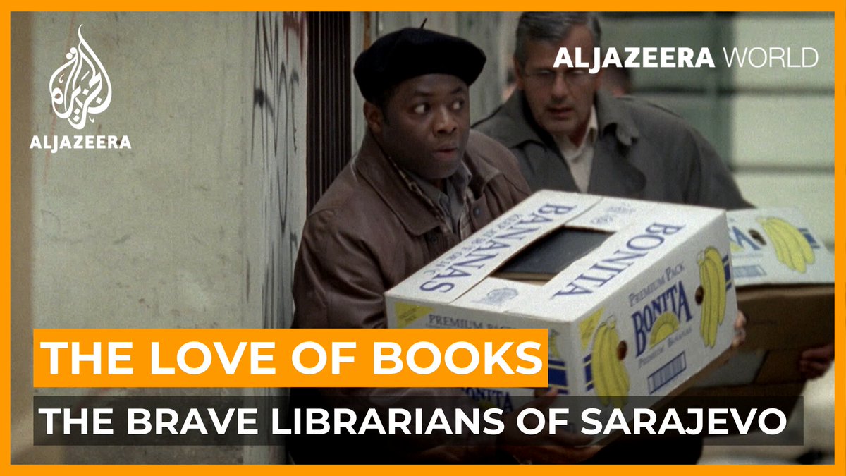 This is how library staff in #Sarajevo dodged snipers to save 10,000 precious books and manuscripts during the genocide in Bosnia. #WorldBookDay