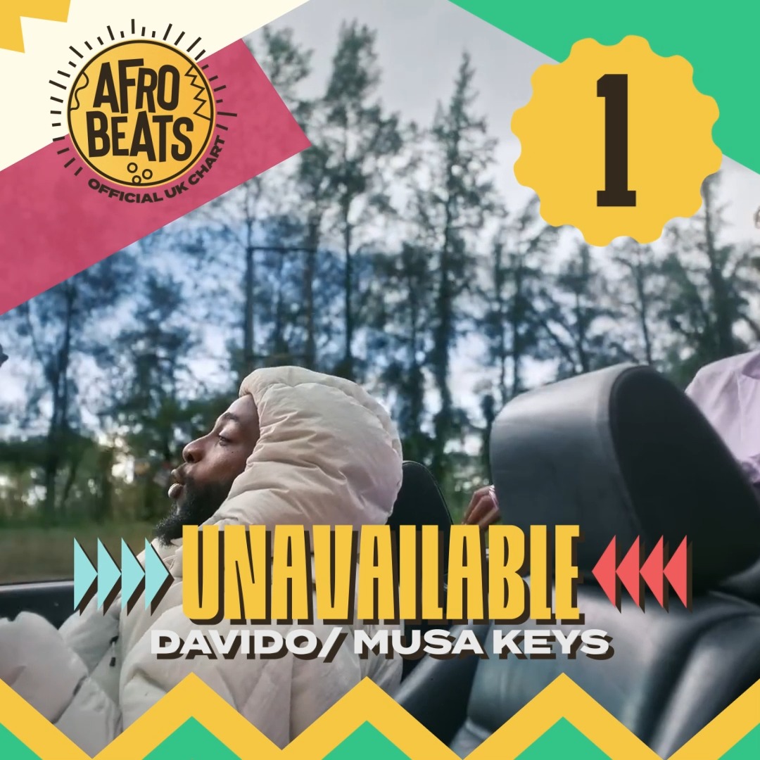 🔥 Official Afrobeats Chart 🔥 There's no stopping King Davido, who gains ANOTHER week at Number 1 with Unavailable 👑 🔗: