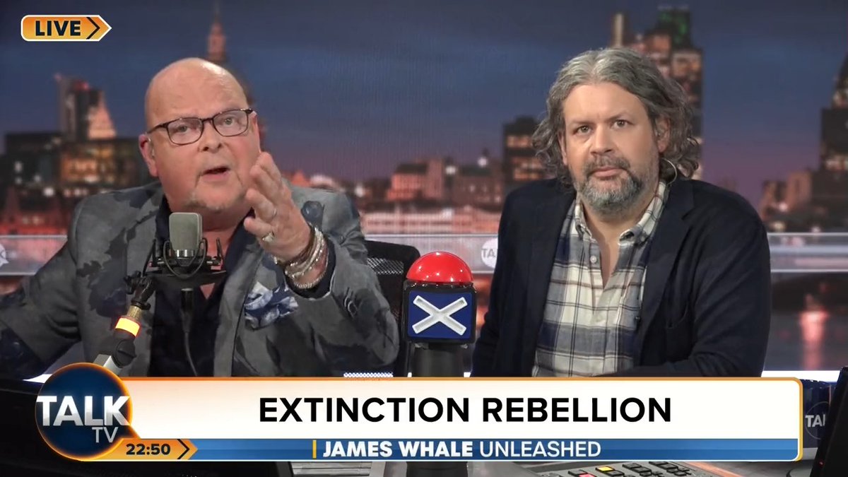 James Whale clashes with Extinction Rebellion activist Jon Fuller. "You are a complete and utter nutcase! Goodbye." James Whale MBE. | Ash | #ExtinctionRebellion