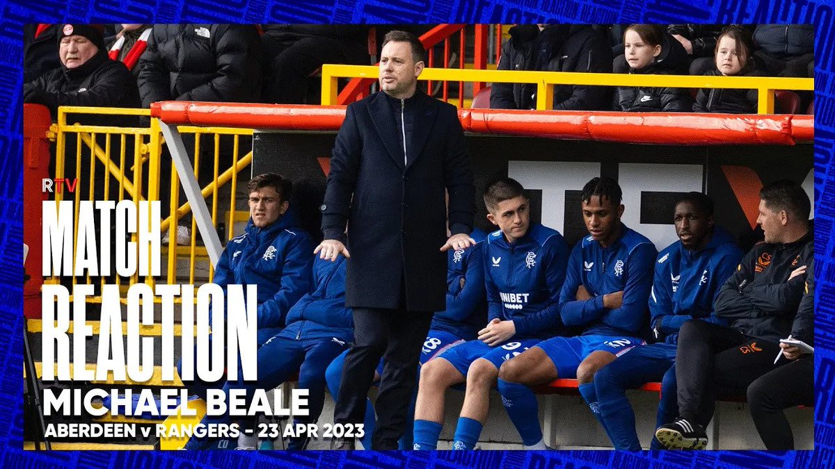 🎙️ Michael Beale spoke to RangersTV after today’s match against Aberdeen.