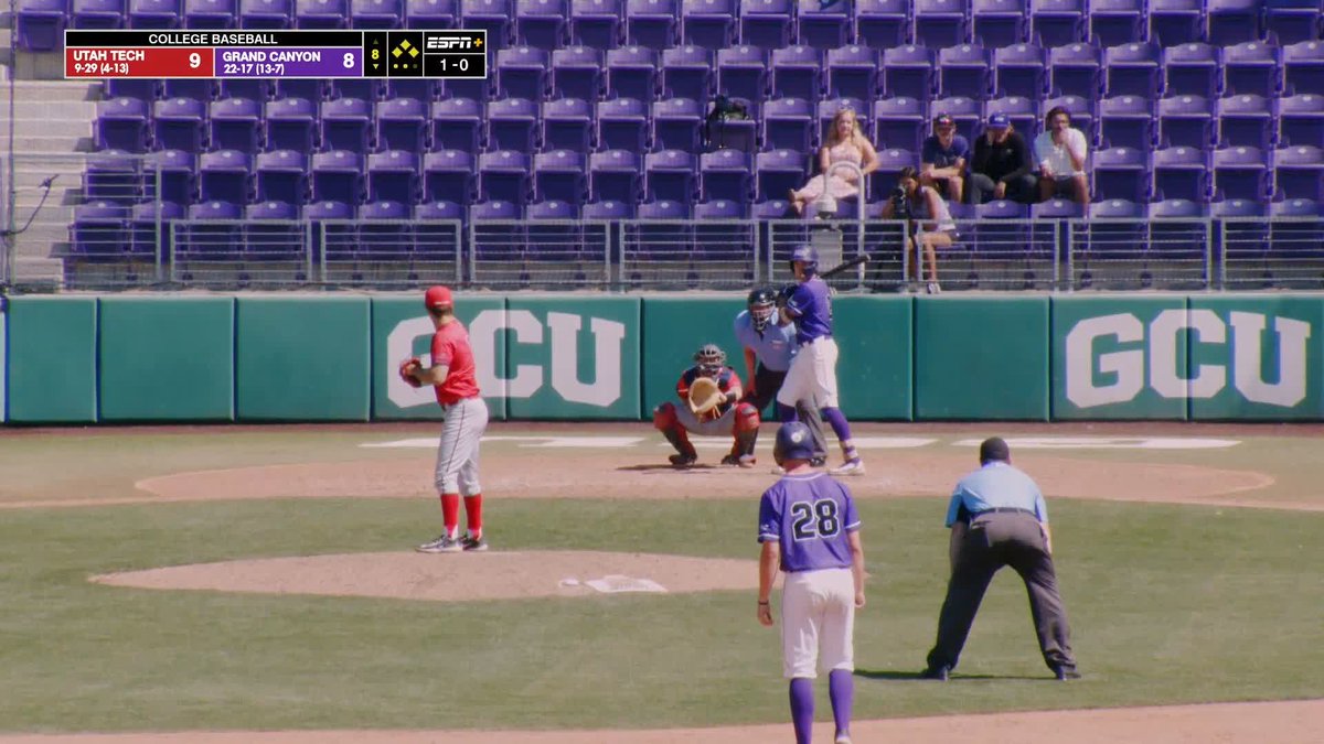 The man...The myth...The grand slam hitting legend...@jacobwilsonn22! #NCAABaseball x 🎥 ESPN+ / Grand Canyon Baseball