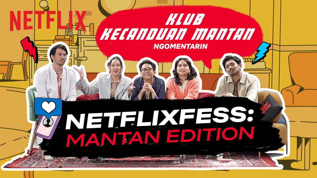 Cast Klub Kecanduan Mantan merespon Netflixfess: MANTAN EDITION! Jawabannya pada ajaib nih 😅 Udah nonton ini, jangan lupa lanjut nonton serial Klub Kecanduan Mantan yang UDAH TAYANG di Netflix, ya!