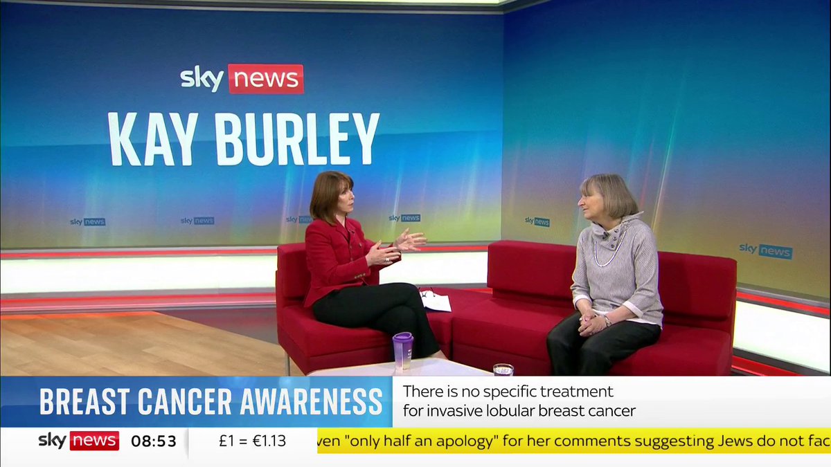 Lobular Breast Cancer currently has no specific treatment. Susan Michaelis, who lives with the disease, has made a film and documentary to raise awareness and hopefully lots of money for research. #KayBurley LT