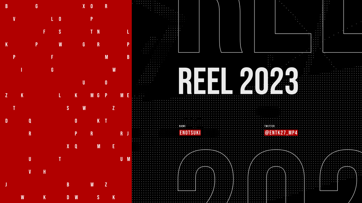 REEL 2023 - 2022.4~2023.3の間に制作した映像作品をまとめてみました。 動きに魅力を感じる映像が好きです。 #motiongraphics #モーショングラフィックス #aftereffects
