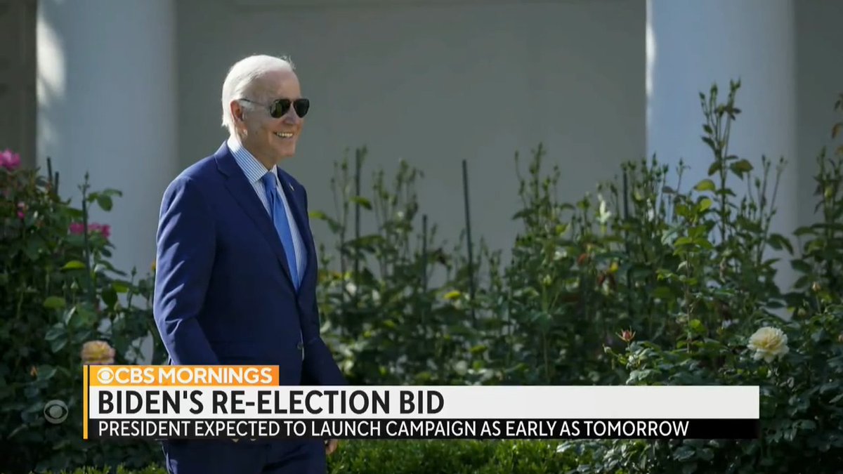 Pres. Biden is expected to launch his re-election campaign as soon as tomorrow, CBS News has learned. However, 70% of Americans do not think he should run again, according to an NBC News poll. Many cited his age as a major reason why he should not seek re-election.