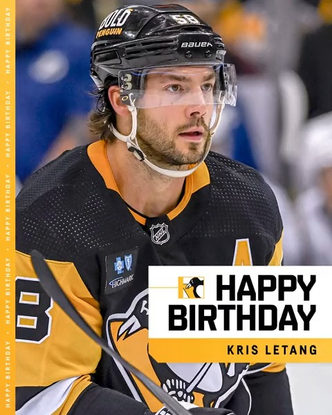 Happy birthday, Kristopher Letang! 🥳 For today only, our friends at Rita's Italian Ice are offering fans $1 off any treat when you mention Kris Letang. Participating locations:
