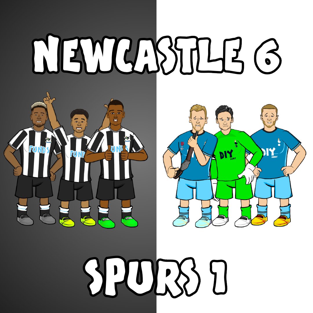 Newcastle vs Spurs: the cartoon