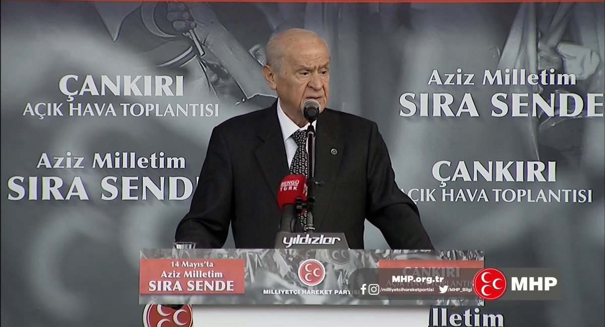 Türkiye'de Alevi ve Kürt kökenli kardeşlerimizi ABD'den çok daha fazla seven birisi vardır. O da Devlet BAHÇELİ'dir. 24.04.2023 -📍 Çankırı