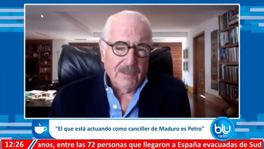 “El jefe de Petro es Maduro. Nunca hemos sabido a qué va a Venezuela y las informaciones que tenemos es que va a que Maduro le dé las instrucciones de lo que se debe hacer”: expresidente Andrés Pastrana #MañanasBlu10AM