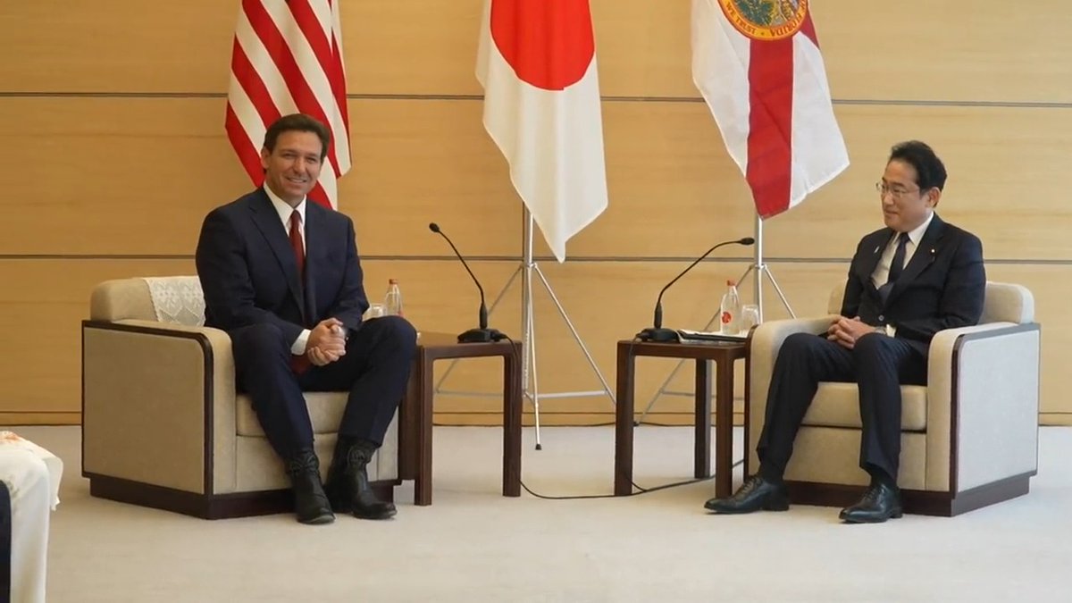 Governor DeSantis' meeting with Japanese Prime Minister Fumio Kishida.