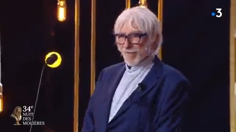 Standing ovation pour Pierre Richard venu annoncer le Molière du Seul en Scène ! 👏 #Molieres2023