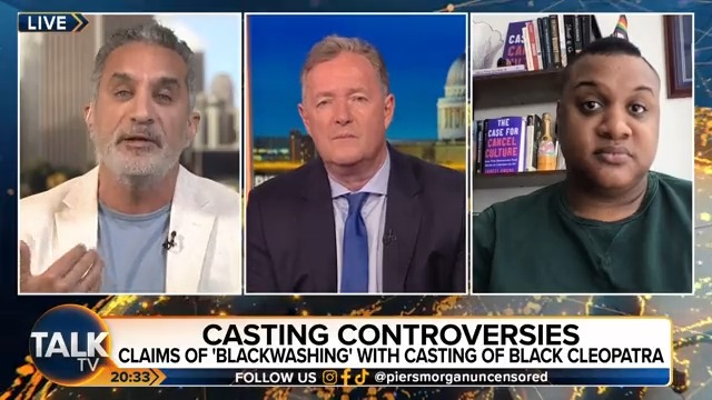 "Hollywood has been erasing my people." Egyptian comedian Bassem Youssef responds to Netflix's casting of black actress Adele James as Cleopatra. Bassem Youssef | Piers Morgan | Talk | #PMU