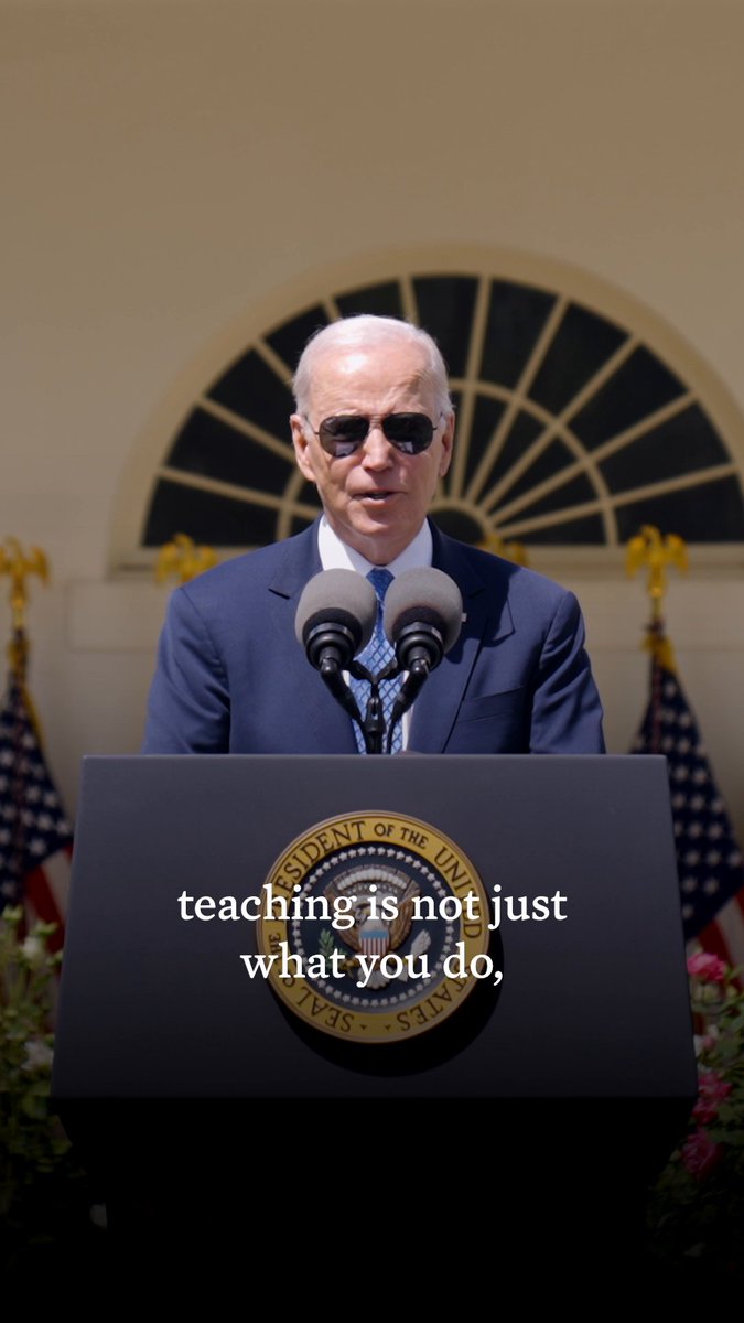 We ask so much of our nation’s teachers – and each and every time, you say yes. Not to mention, the impact you have on your students is profound. I’ll always have your back.