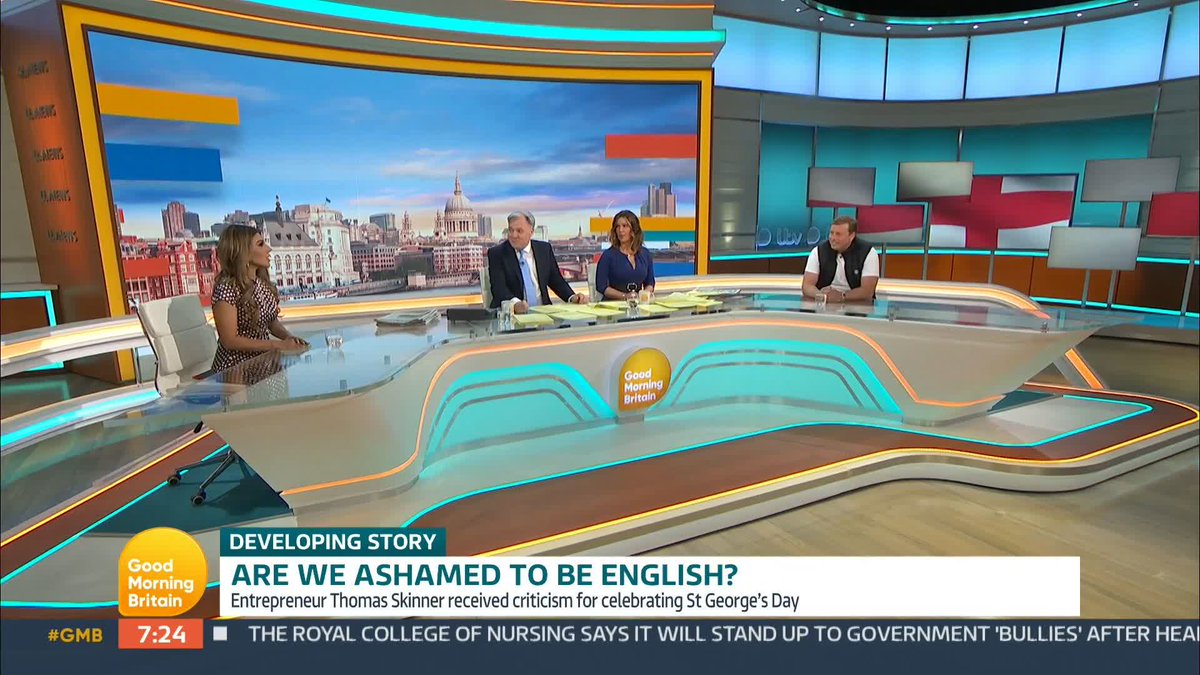 'England have got nothing to celebrate because they suppressed half of the world.' 'You said there's nothing to be proud of and I said we defeated fascism.' Are you proud or ashamed to be British?