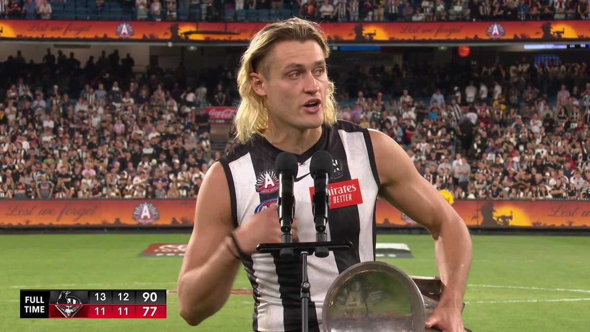 All class, Darcy 👏 #AFLPiesDons