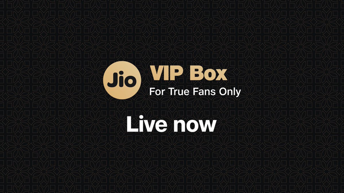 Introducing Jio VIP Box. For True Fans Only. Celebrate T20 season like a VIP. Visit #JioVIPBox #T20 #Cricket #TATAIPL2023