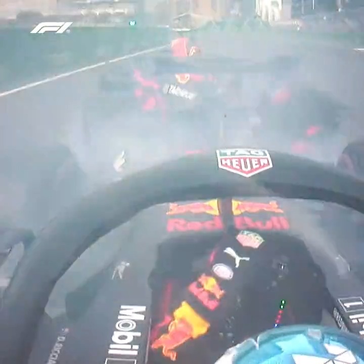 Verstappen 💥 Ricciardo Red Bull's 2018 Baku outing ended in disaster #AzerbaijanGP #F1