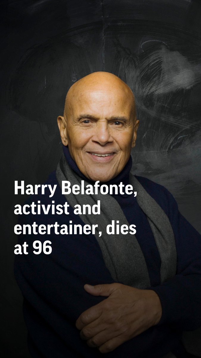 Harry Belafonte, the civil rights and entertainment giant who began as a groundbreaking actor and singer and became an activist and humanitarian has passed away at 96.