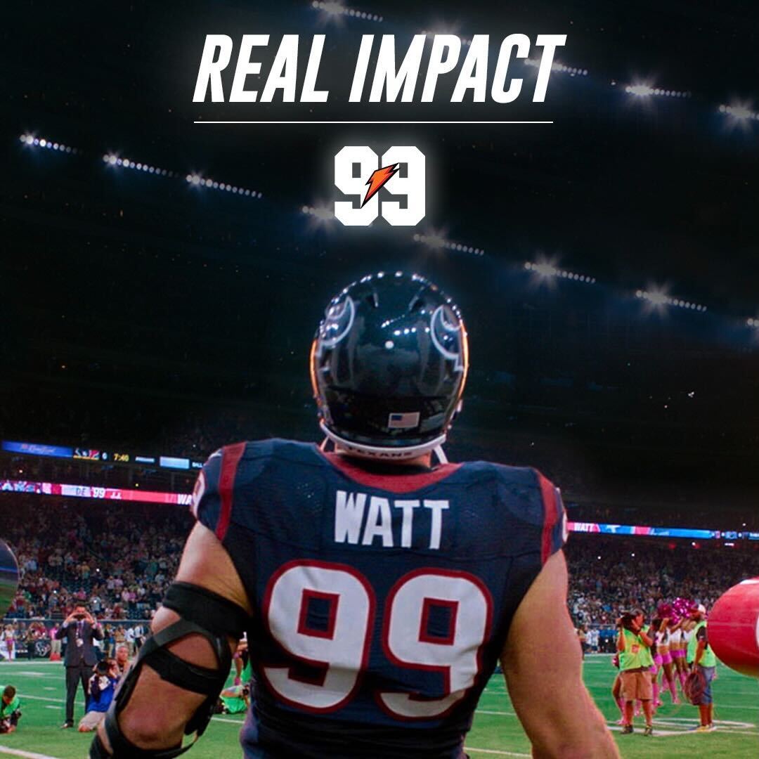 Thanks @jjwatt for showing us what real impact looks like. We’re donating $99K to JJ Watt Foundation to help JJ keep making impact for kids in sports 🤝