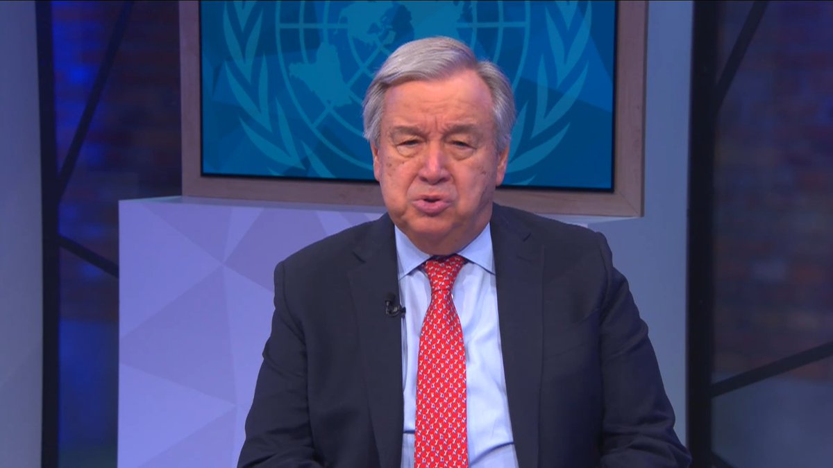 "I urge you to stand up for the #SDGs. Let’s shape a better future together!" — powerful message from António Guterres to young people at the UN ECOSOC President #Youth2030 Forum ✊ Check out the Secretary-General's brief on meaningful youth engagement for more 👉