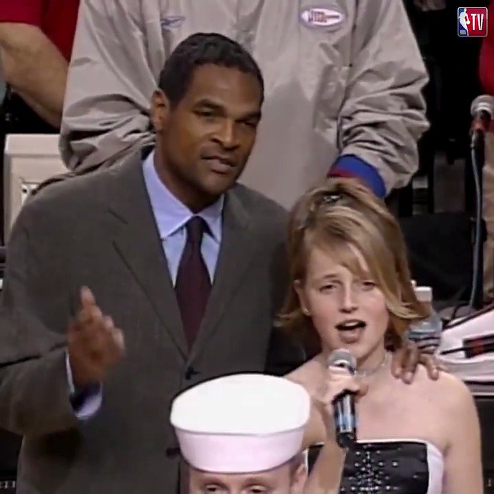 April 25, 2003: In Portland, Blazers coach Mo Cheeks is credited w/ an assist during the National Anthem.