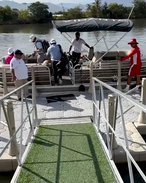 Views and adventure. The commute to the course Mexico Open at VidantaWorld 🤩
