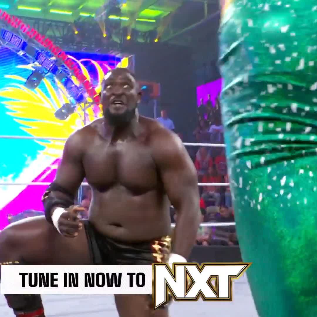 WOW. What a debut. Welcome to #WWENXT, #ObaFemi! #NXTSpringBreakin'