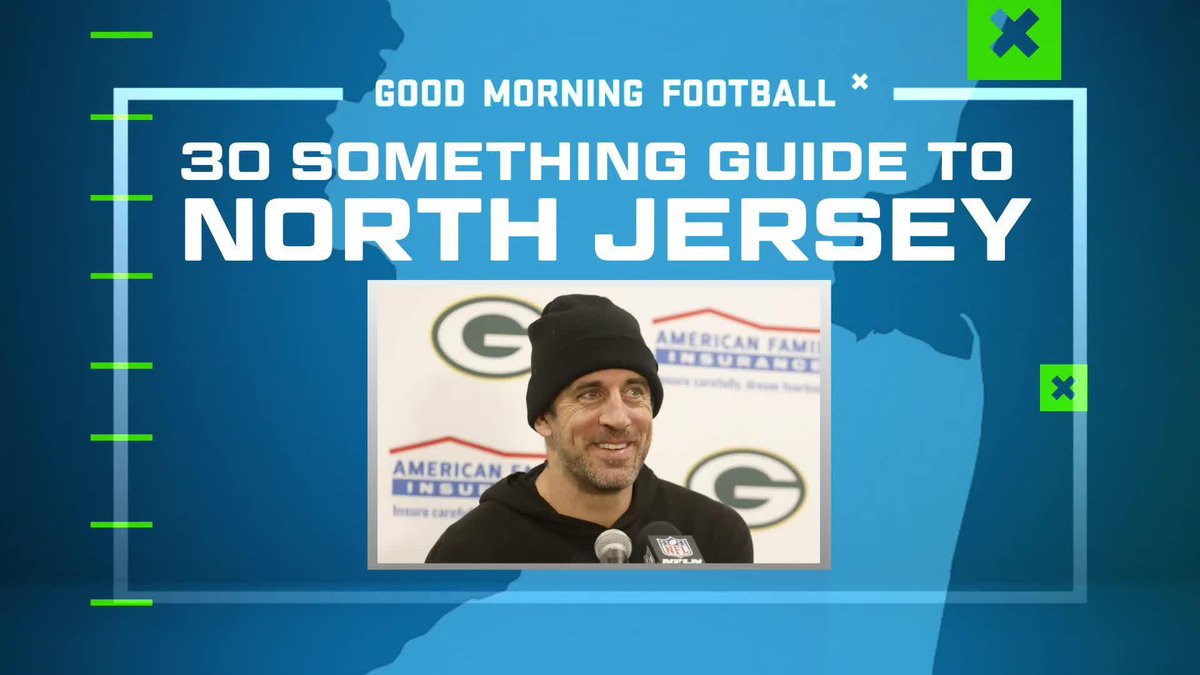 Hey, Aaron Rodgers! Just doing our part in making your move up here as smooth as possible 😎 The 30 Something Guide to North Jersey by Jamie Erdahl and Jason McCourty