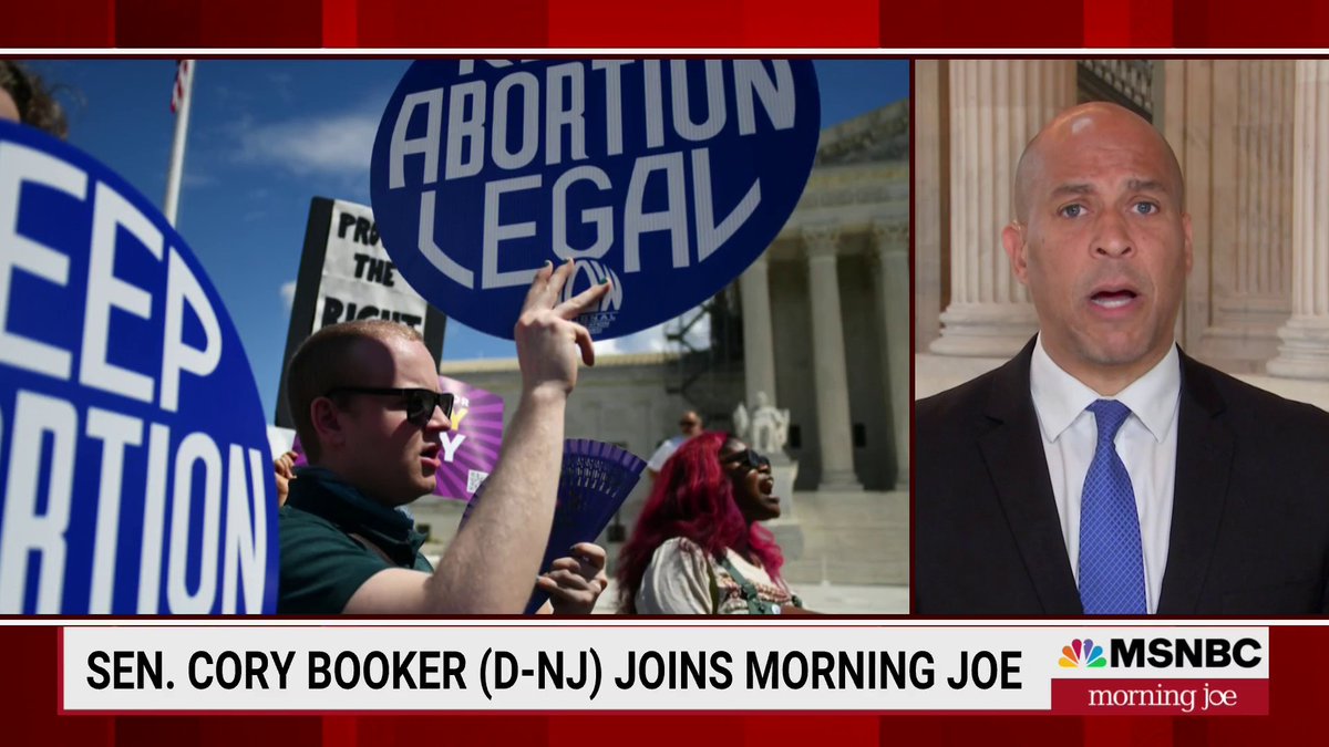 “This is about the most intimate decisions that we make as humans. This shouldn't be the purview of a right wing SCOTUS. This right, that was fought for a half a century ago, should remain with a woman, her family, her faith and her doctor.”—Cory Booker on reproductive rights