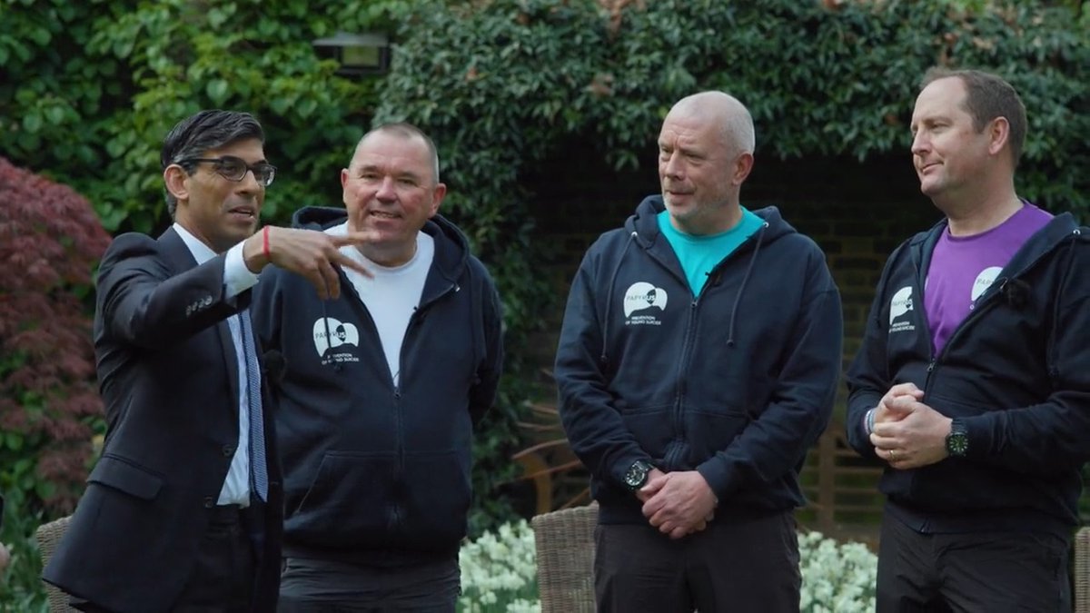 I cannot begin to imagine the pain of losing a child to suicide. Yesterday I met 3DadsWalking who, through their grief, walked the length and breadth of the UK for @PAPYRUS_Charity Mike, Andy and Tim, it was an honour to meet you yesterday.