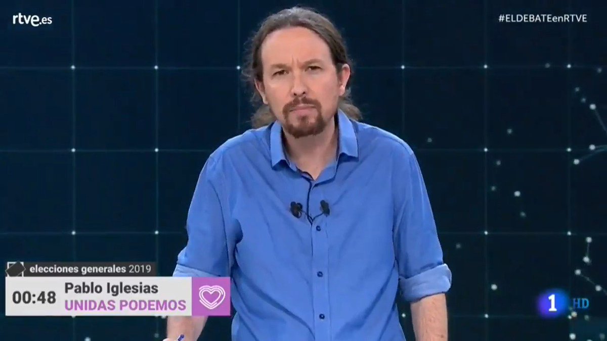 Pablo Iglesias: “Pedimos que nos den una oportunidad, y si no logramos cambiar nada, no nos voten nunca más”.