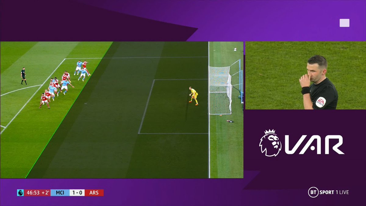 After a lengthy VAR check, John Stones doubles Man City's lead with a brilliant header! ✌️
