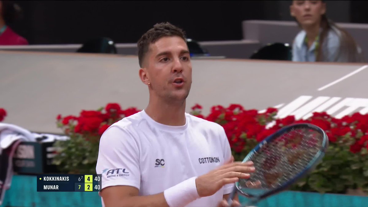 Drama. And Kokkinakis can’t buy a forehand since