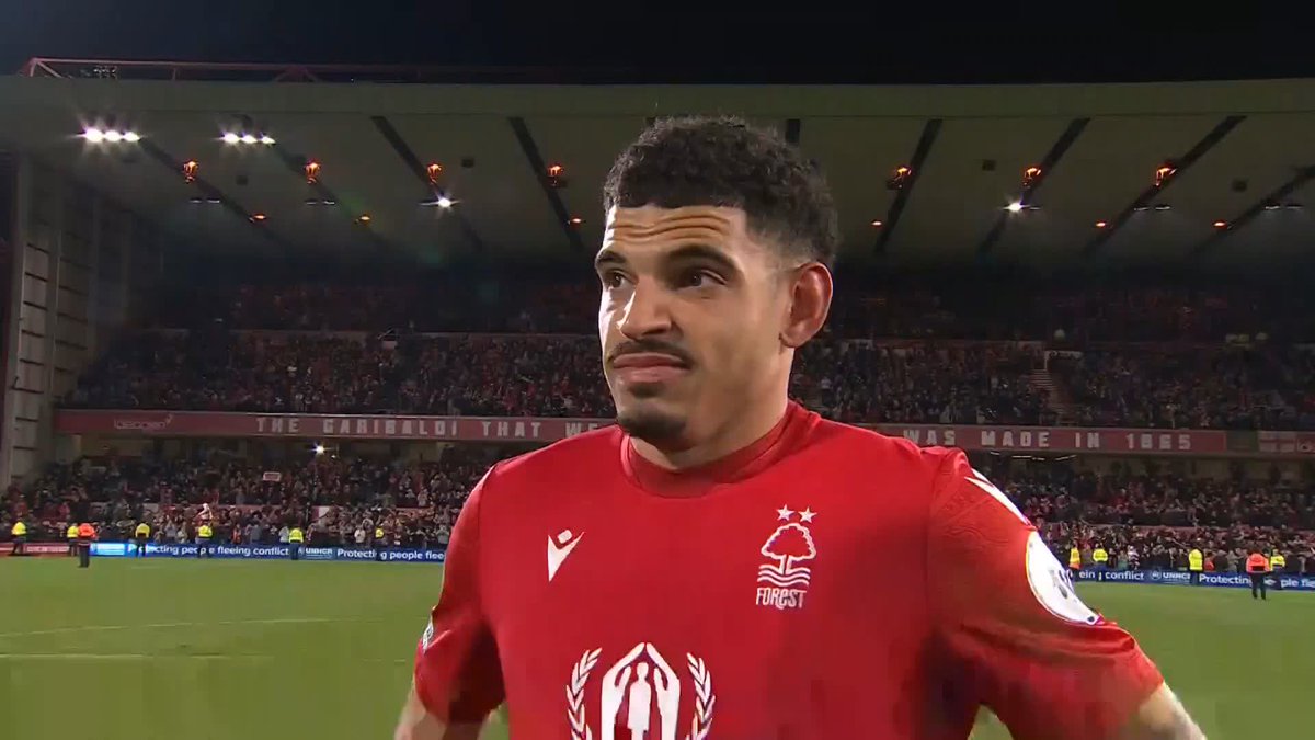 "This is a massive result" "We were full of belief, we followed the game plan and we got the win" Morgan Gibbs-White with a composed penalty to finish things for Forest. He shares his post-match thoughts...💭